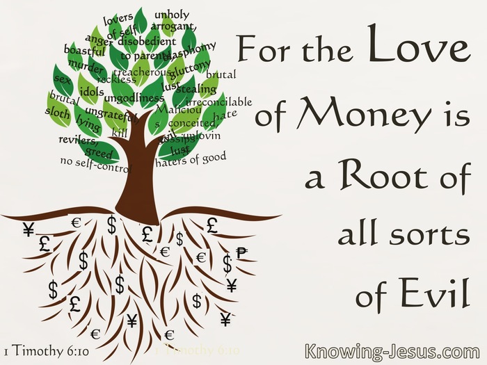 money is the root of all evil meaning